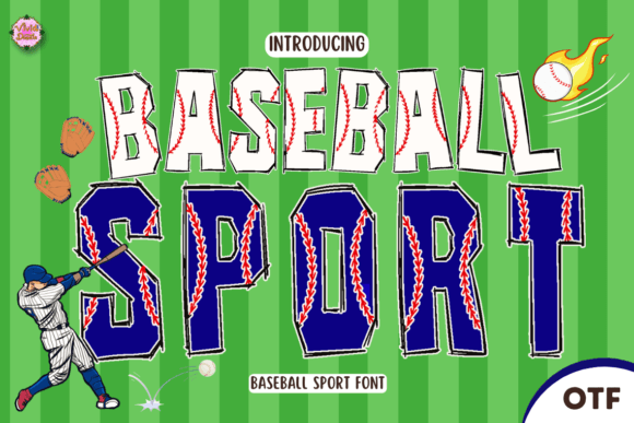 Baseball Sport: The Energetic Typeface for Every Sporty Project