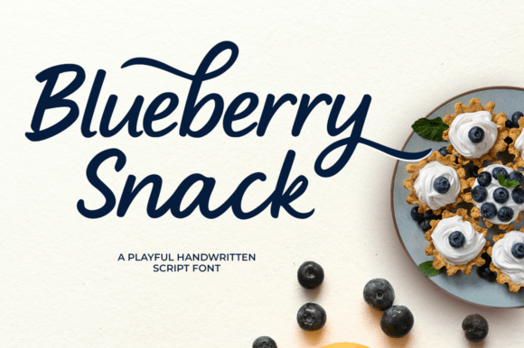 Blueberry Snack: The Handwritten Script Font That Sweetens Any Design