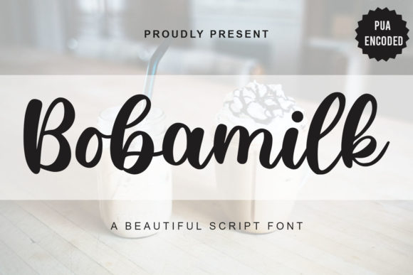 Bobamilk: A Handwritten Font That Feels Like a Warm Hug
