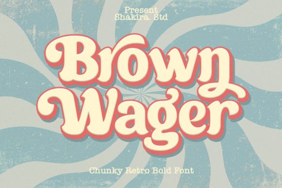 Brown Wager: The Bold Retro Serif for Memorable Branding