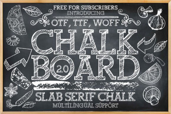 Chalkboard 2.0: Where Slab Serif Structure Meets Handmade Charm