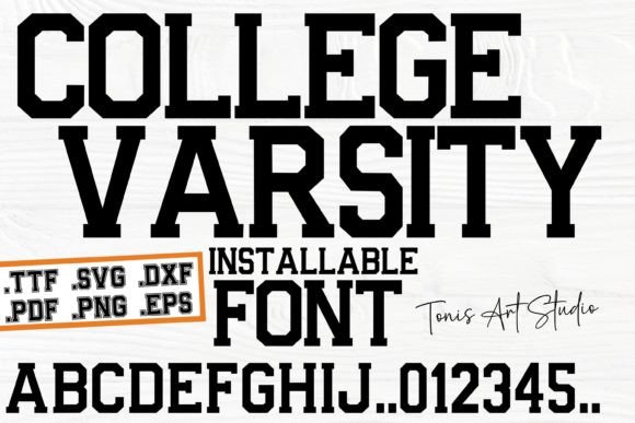 College Varsity: The Typeface That Brings Team Spirit to Any Design