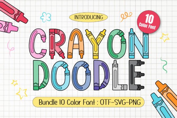 Crayon Doodle: The Font That Brings School Artistry to Life