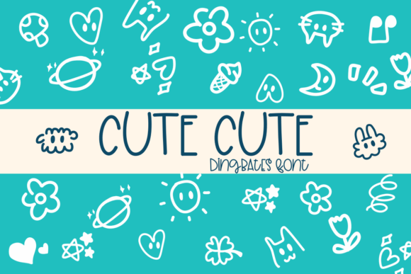 Cute Cute: A Dingbats Font for Sketch-Style Creativity