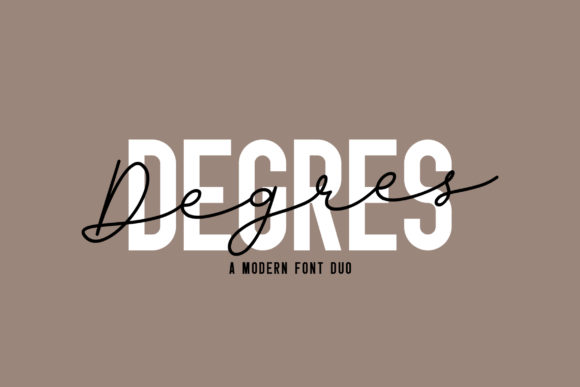 Degres Duo: A Font Pairing That Balances Boldness and Charm