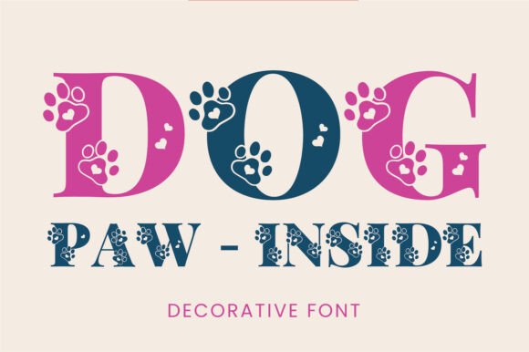 Dog Paw Inside: A Playful Typeface for Pet-Loving Designs