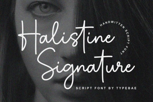 Halistine Signature: A Font That Feels Like a Handwritten Note