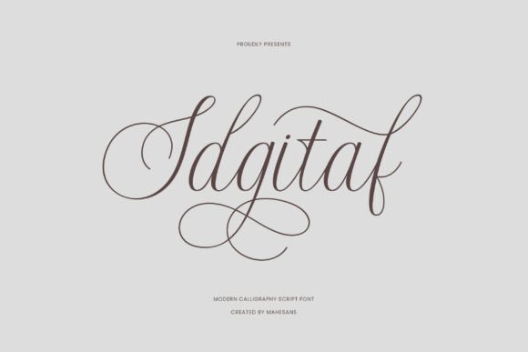 Idgitaf: The Modern Calligraphy Font for Elegant Designs