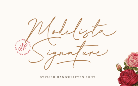 Modelista: A Modern Calligraphy Typeface for Authentic Branding
