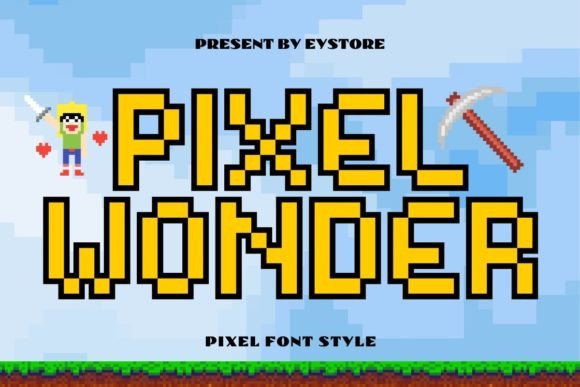Pixel Wonder: A Display Font Bursting with Creative Energy