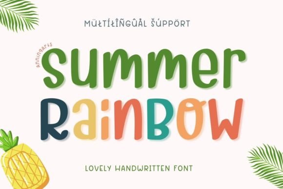 Summer Rainbow: Capturing Effortless Charm in Your Designs