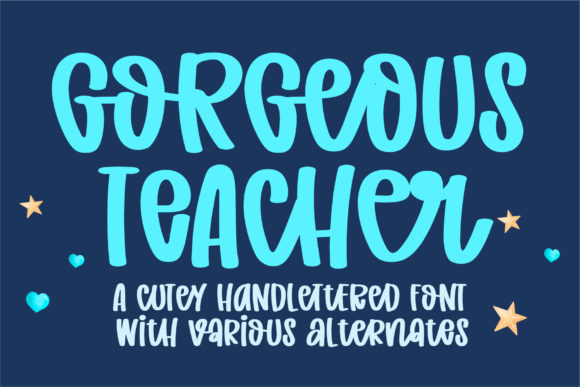 The Handwritten Charm of Gorgeous Teacher Font