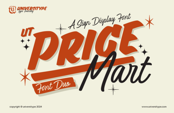 UT Pricemart Font Duo: Blending Classic and Contemporary Style